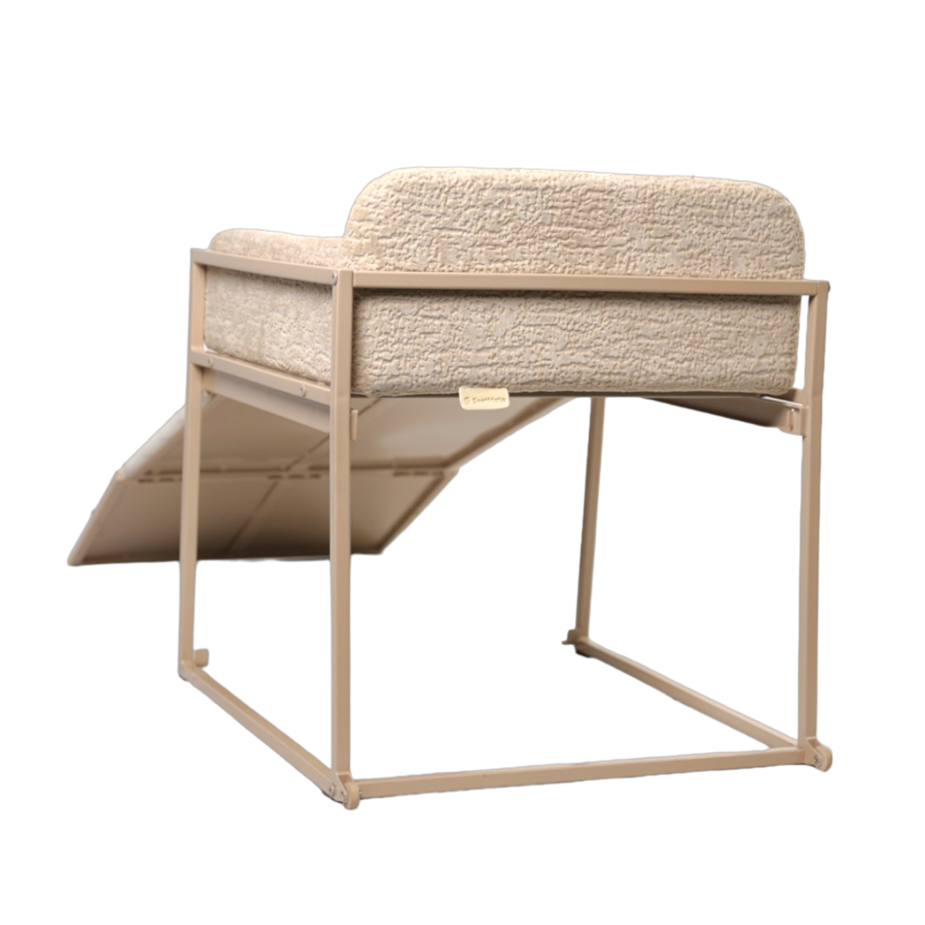 SeatMate™ Pet Office Chair: Cream Boucle