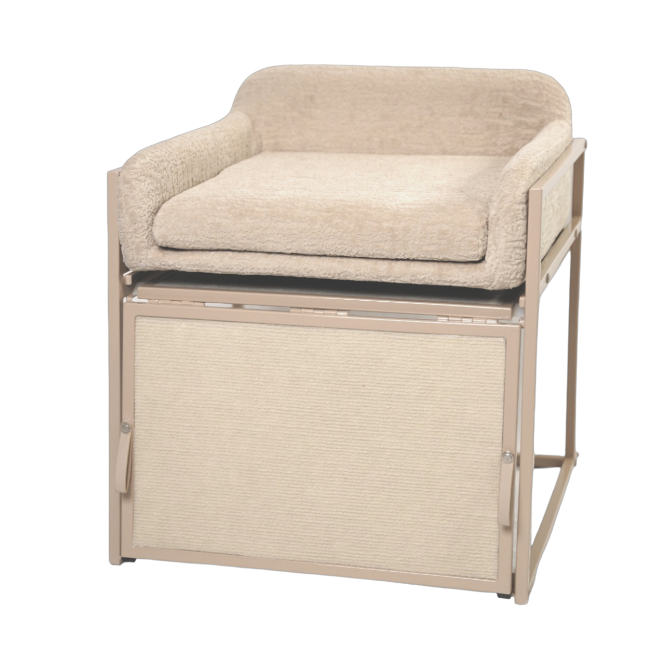 Pet Office Chair: Cream Boucle
