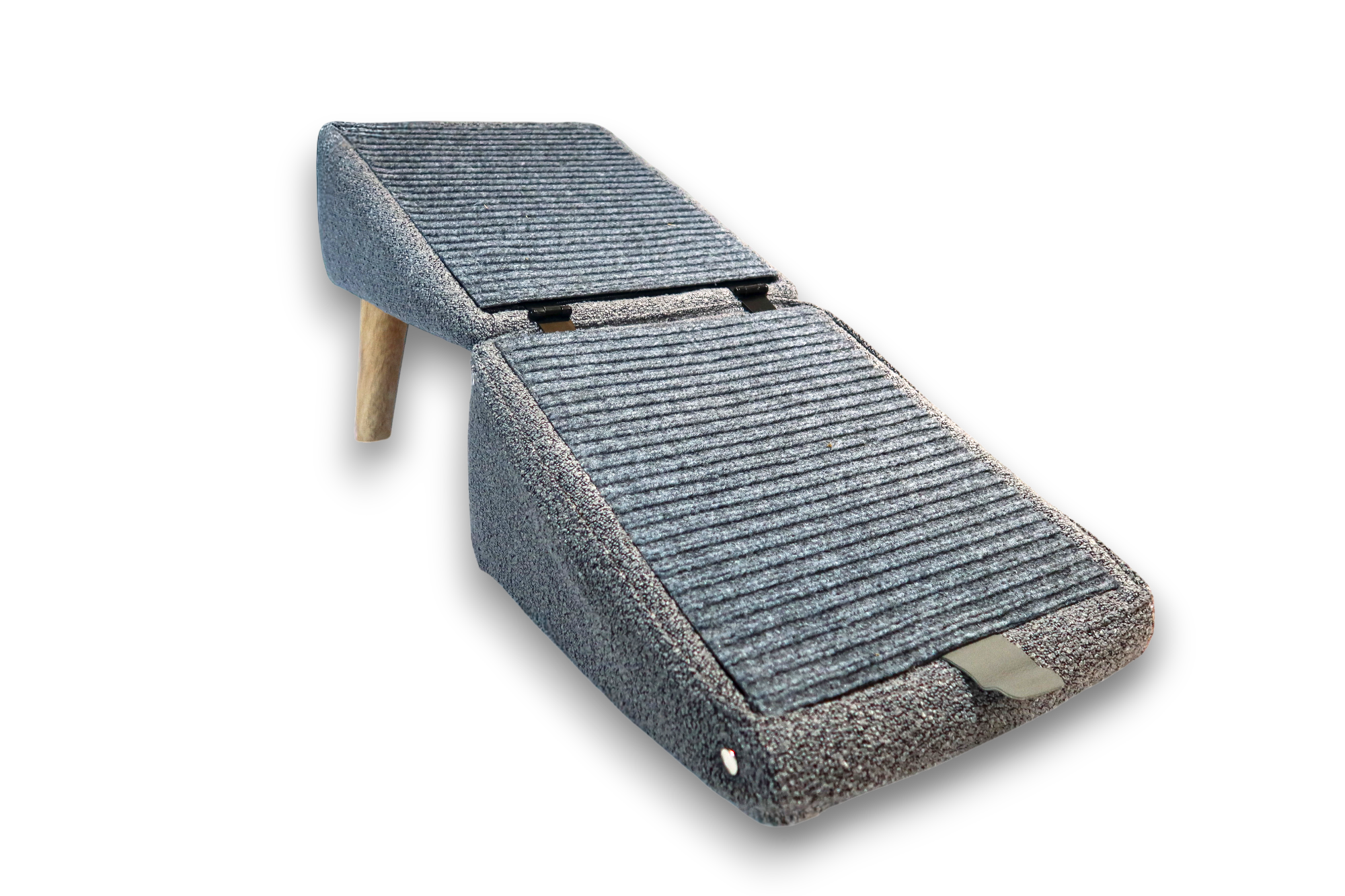 SeatMate™ Split Ottoman – Grey Bouclé