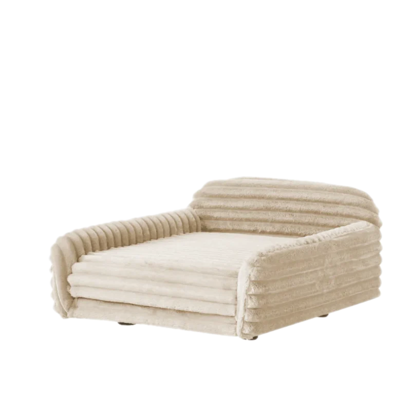 Replacement Seat: Cream Faux Fur