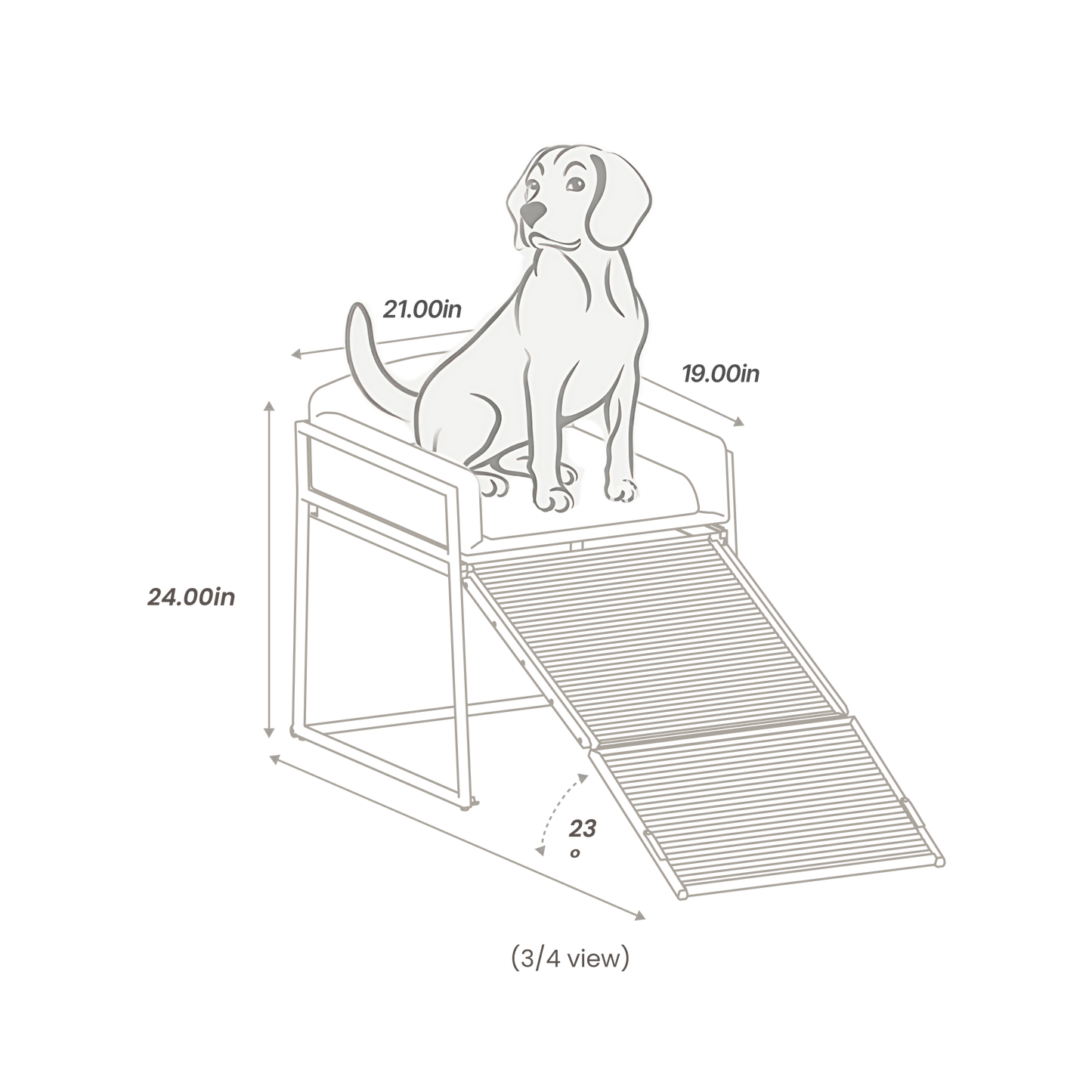 Pet Office Chair: Black Boucle