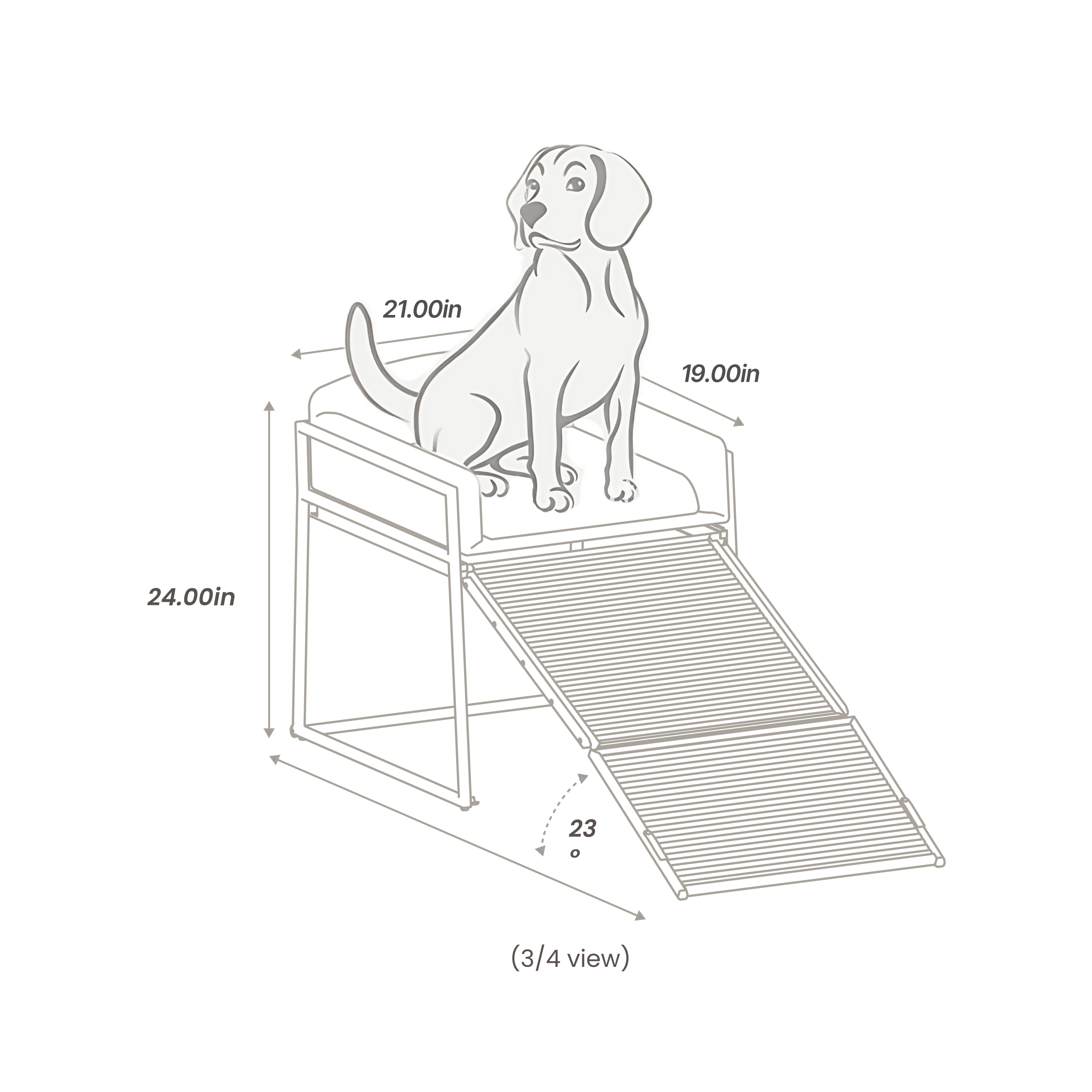 SeatMate™ Pet Office Chair: Black Boucle