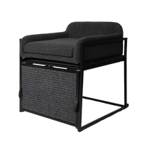 Pet Office Chair: Black Boucle