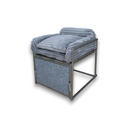 SeatMate™ Pet Office Chair: Grey Faux Fur