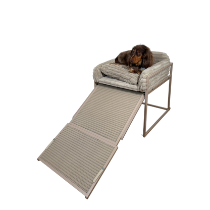 SeatMate® Pet Office Chair: Cream Faux Fur