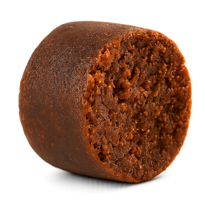 Close-up of a evelryyy pet supplement soft chew on a white background.