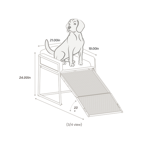 Pet Office Chair: Black Boucle