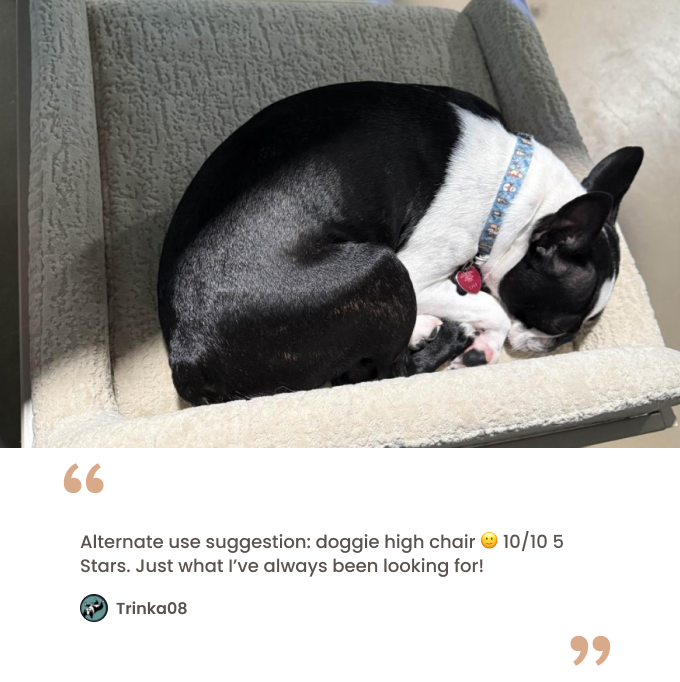 Black faux fur bed testimonial