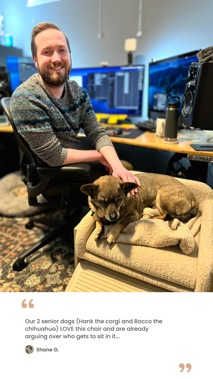 Black faux fur bed testimonial