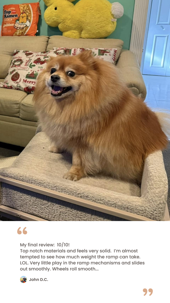 Black faux fur bed testimonial